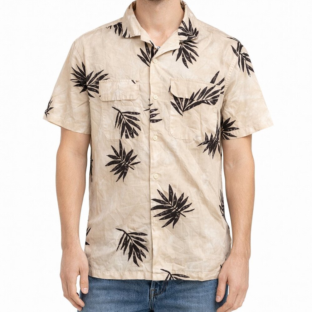 Abercrombie & Fitch Hawaiian Shirt Mens Small Multicolor Relaxed